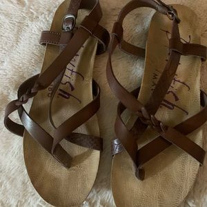 Blowfish Malibu dark brown Sandals ( 2 available ) 6.5 and 7